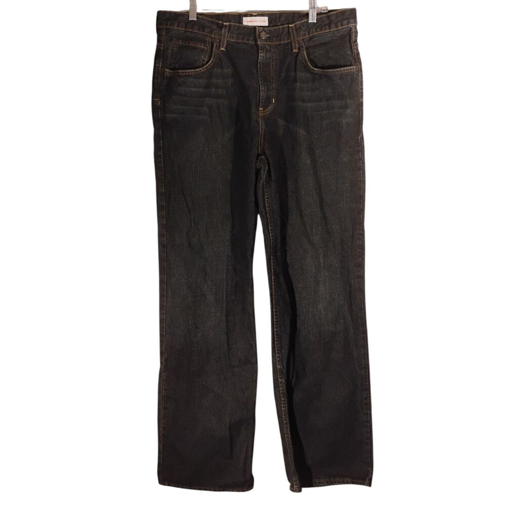 Bullhead Hammonds Loose jeans mens 36x34 blue denim baggy dark wash cotton